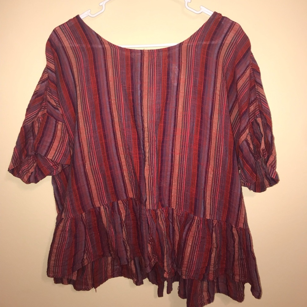 MultiColored Flowy Blouse
